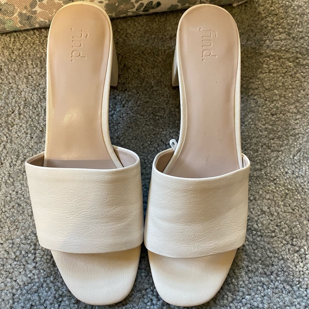 Kitten heels worn once from Amazon